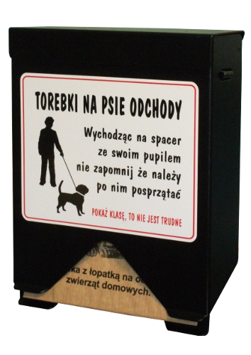 Dystrybutor worków na psie odchody